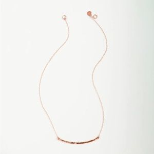 Gorjana Taner Bar Necklace in Rose gold - like New!